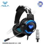 DIADEMA GAMING AULA G91 LED RGB USB + 3.5MM