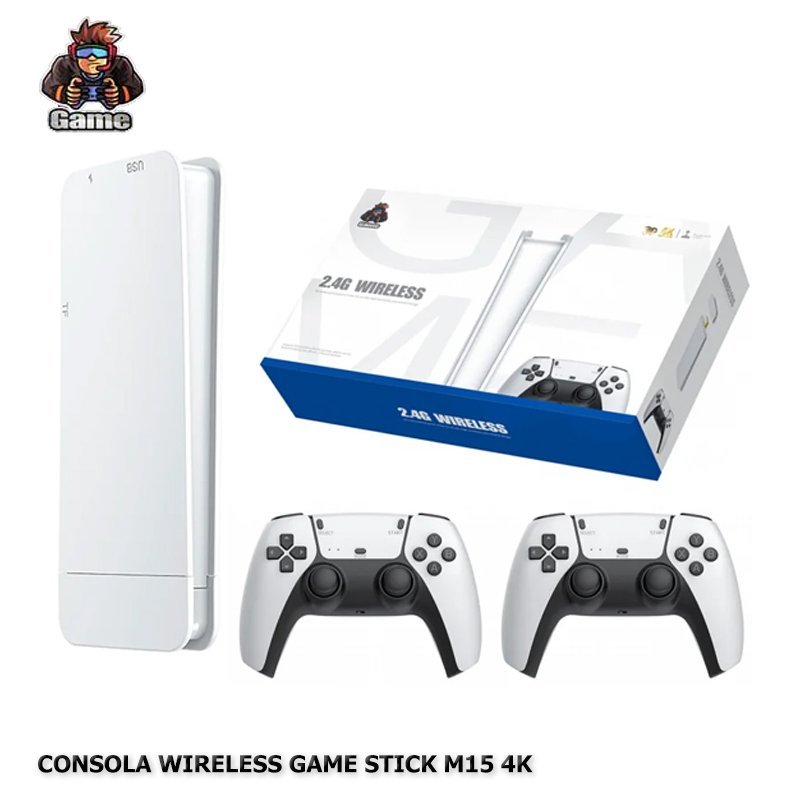 CONSOLA GAME STICK M15 4K PLAY 5 64GB