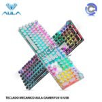 TECLADO MECANICO F2010 STEAMPUNK USB RETROILUMINADO 104 TECLAS