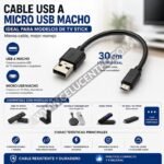 CABLE MICRO USB 30 CM