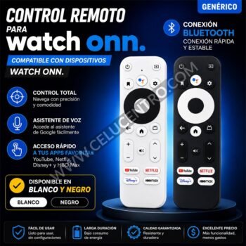 GENERICO CONTROL REMOTO COMPATIBLE WATCH ONN