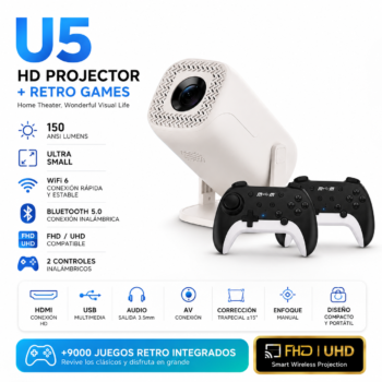 PROYECTOR U5 GAMING 16GB / 2RAM